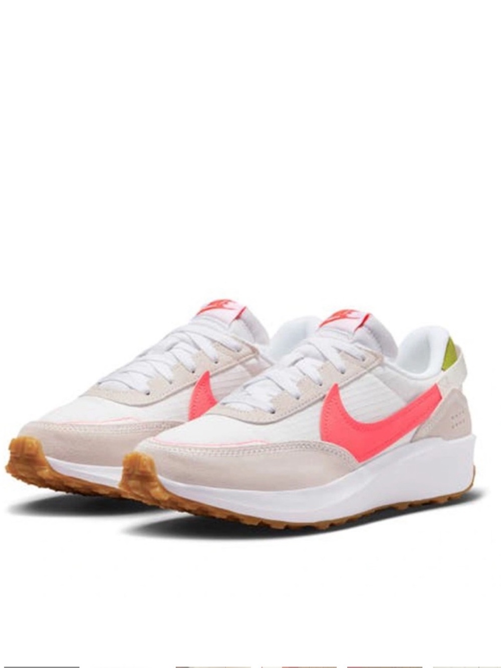 Nike Waffle Debut White/Bright Cactus/Phantom/Hot Punch FJ4572-100 Womens Sz 10